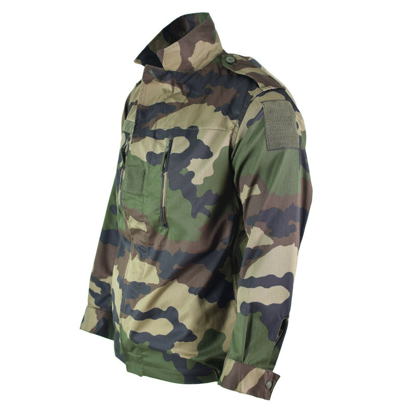 Original französische Armee F2 Kampfjacke Fatigue CE Camouflage Militärausgabe Überschuss NEU