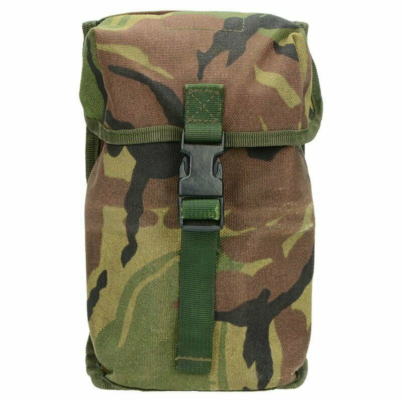 Genuine Dutch Army Canteen w pouch & stainless steel cup DPM camouflage MOLLE - GoMilitar