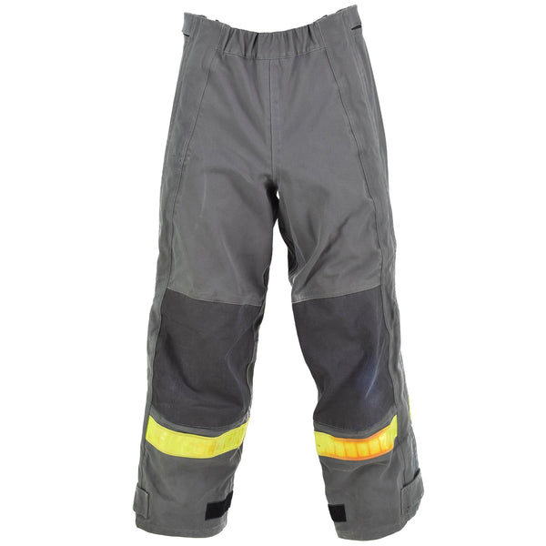 Echte deutsche graue Schutzhose mit hitzebeständigem Aramid-Latz