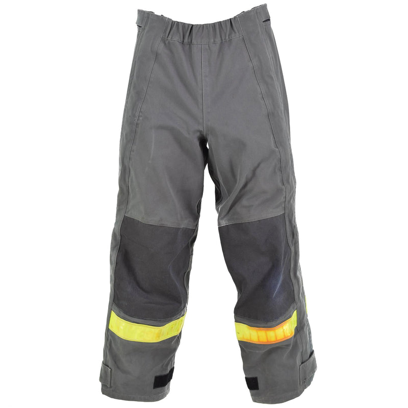 Echte deutsche graue Schutzhose mit hitzebeständigem Aramid-Latz