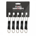 Pentagon Taktische 5 mm Aluminium-Karabiner-Clips, 5 Stück, Outdoor-Camping-Schlüsselanhänger