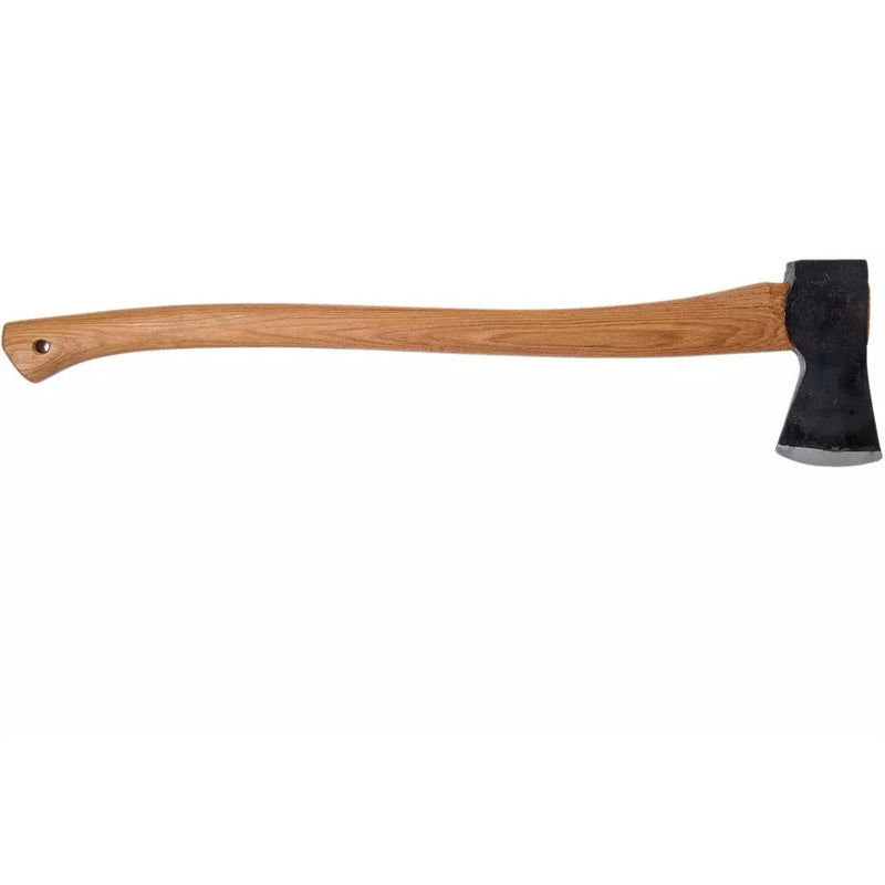 HULTAFORS Qvarfot Fällaxt, langer Hickory-Stiel, geschärfter Axtkopf aus Kohlenstoffstahl