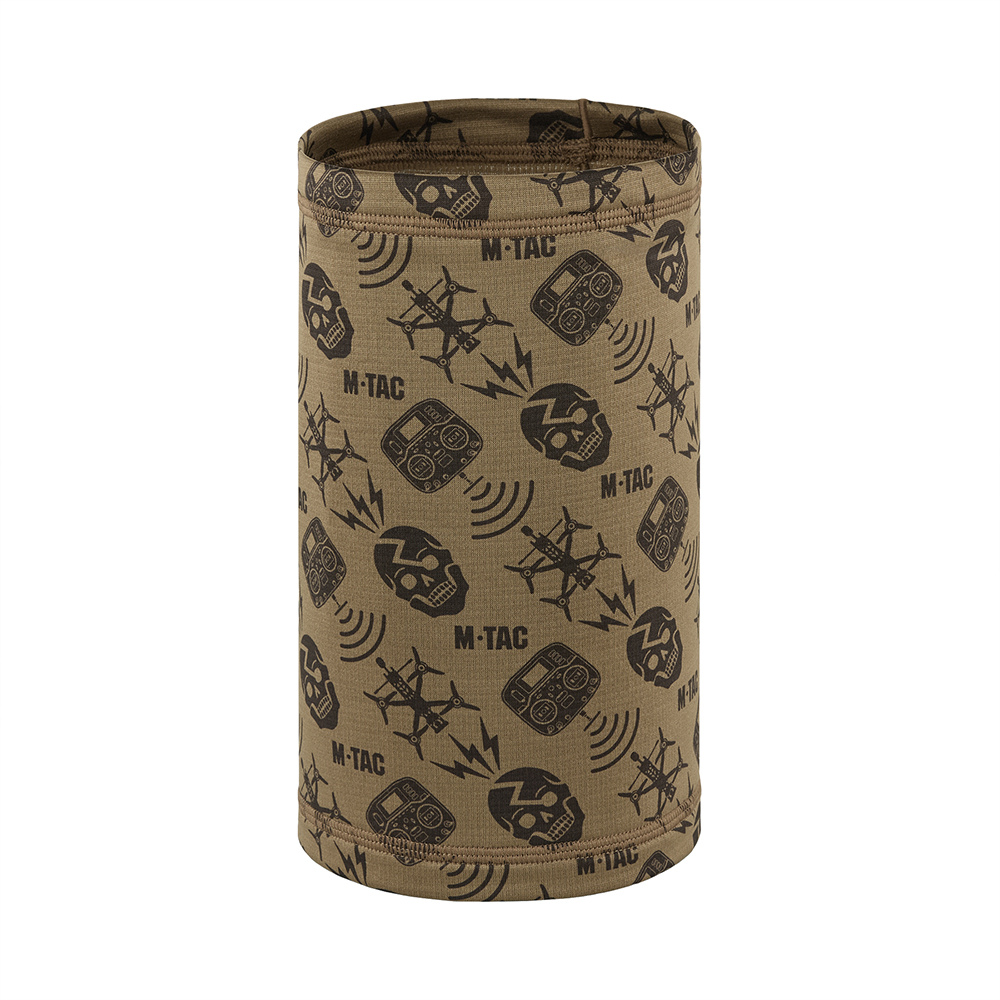 M-TAC Microfleece Neck Gaiter Drone Pattern Taktischer Outdoor-Schal Tan