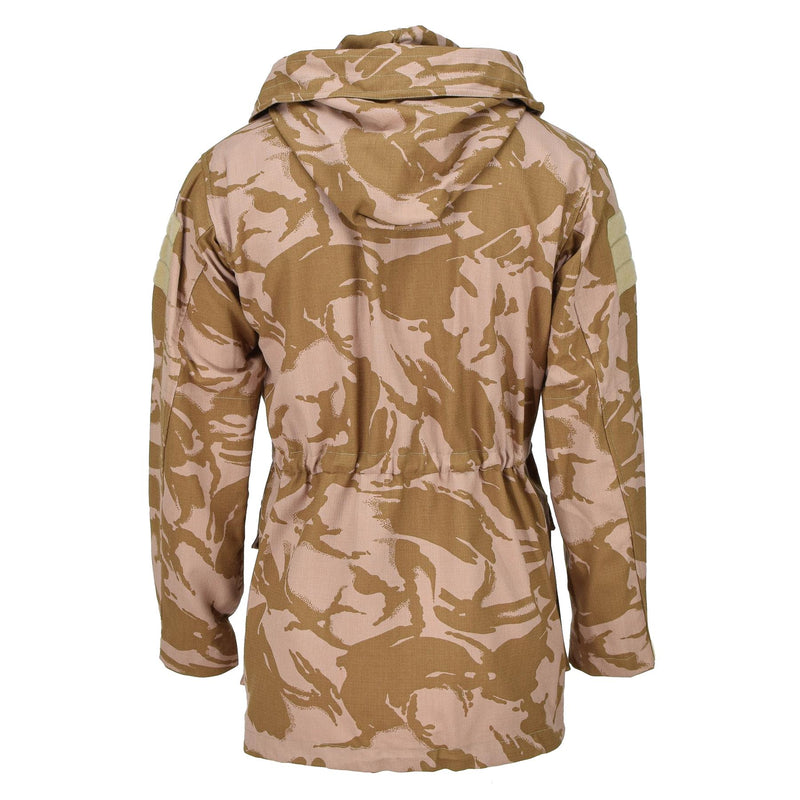 Original britische Militär-Kitteljacke, flammhemmend, winddicht, Parka mit Kapuze, NEU