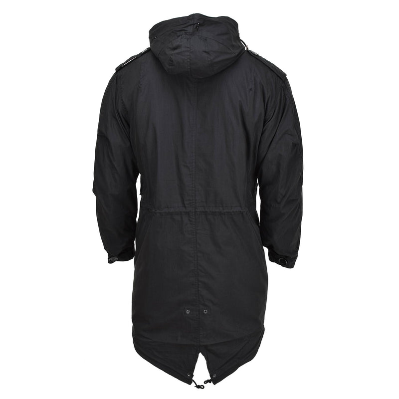 MIL-TEC Marke US Militär-Stil Parka M51 Außenmaterial mit Kapuze und Steppfutter schwarz NEU