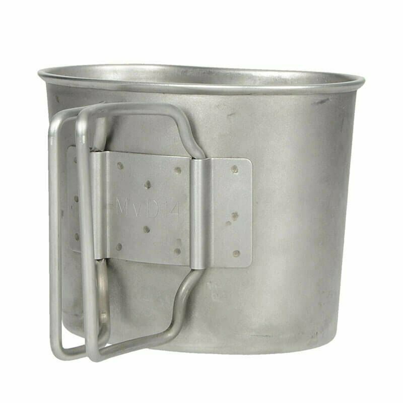 Genuine Dutch Army Canteen w pouch & stainless steel cup DPM camouflage MOLLE - GoMilitar