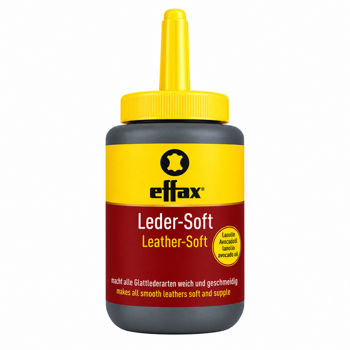 Effax Leder-Soft Leather Conditioner Smooth Leather Care with Brush 475ml