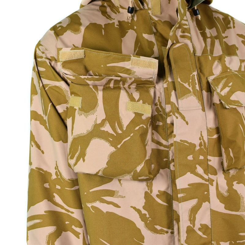 Echte britische Armee Kampfjacke Wüstentarn MVP Goretex wasserdicht Regen NEU