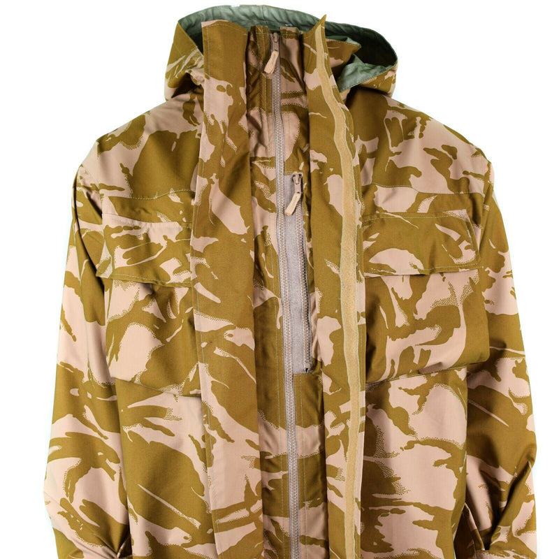 Echte britische Armee Kampfjacke Wüstentarn MVP Goretex wasserdicht Regen NEU