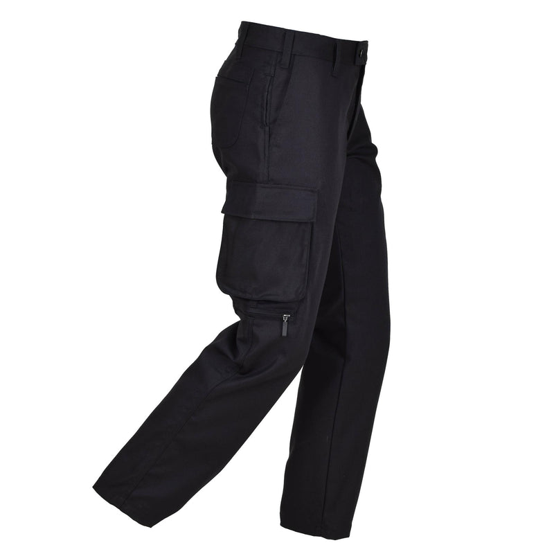 Original Dänemark Militär schwarze Arbeitshose D-Ring Hose stark strapazierfähig Neu