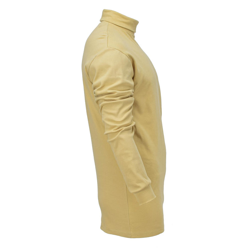 Original Bundeswehr Unterhemd leichtes Rollkragenshirt Sand NEU