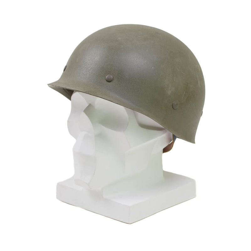 Original belgischer Militärstahlhelm M51 taktischer Kampfhelm Armee Innenteil PVC Oliv