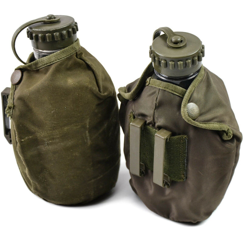 Original Österreichisches Bundesheer Trinkflasche Wasserflasche Militär Feldflasche Topf Beutel