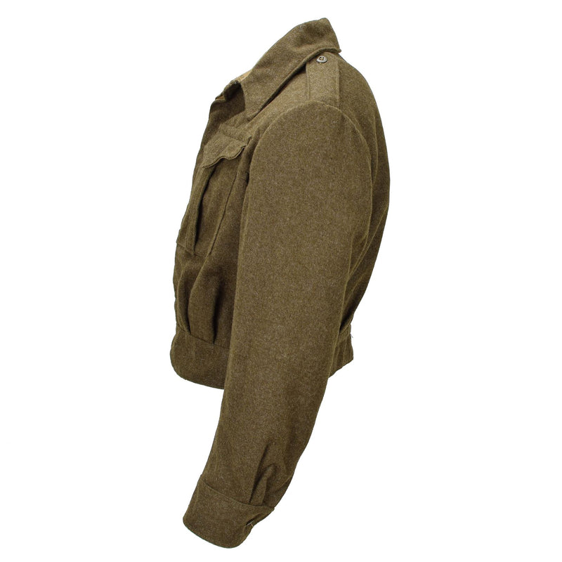 Original griechische Armee Eisenhower Ike Jacke oliv Wolle Vintage Feld Militär