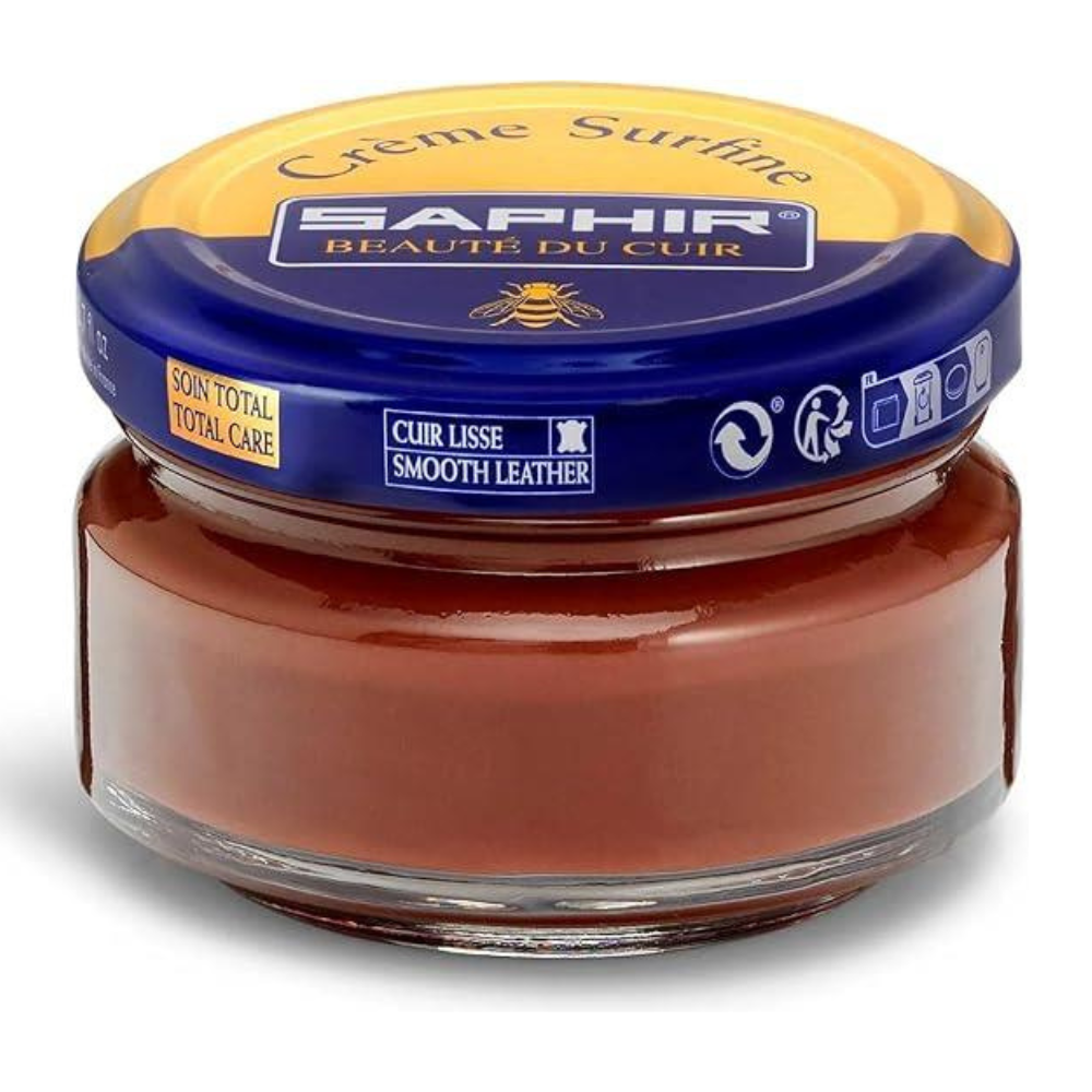 Saphir Creme Surfine Lederschuhpflege Glattledercreme 50ml Braun