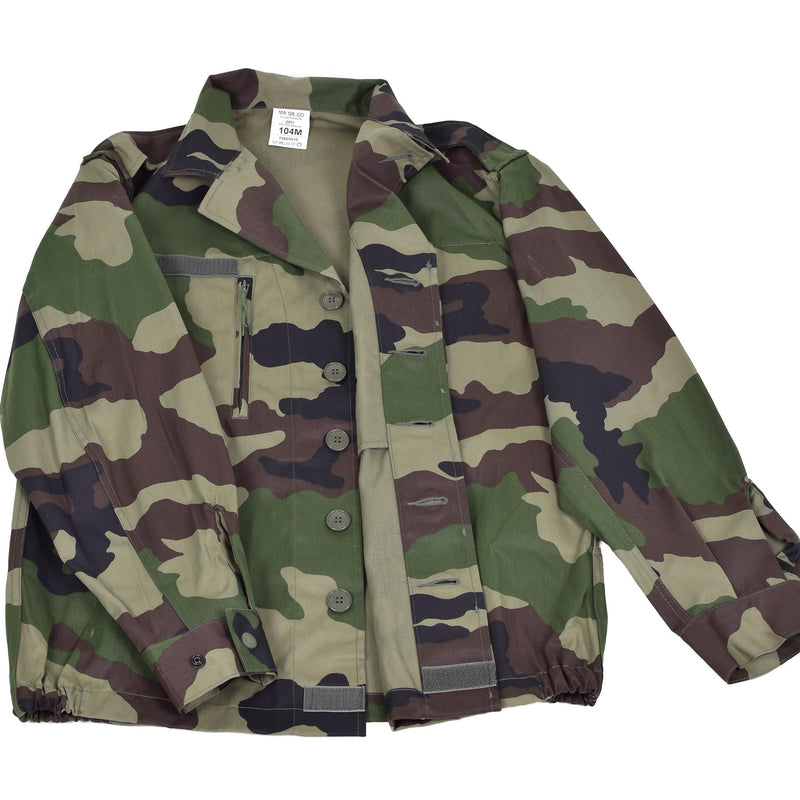 Original französische Armee F2 Kampfjacke Fatigue CE Camouflage Militärausgabe Überschuss NEU