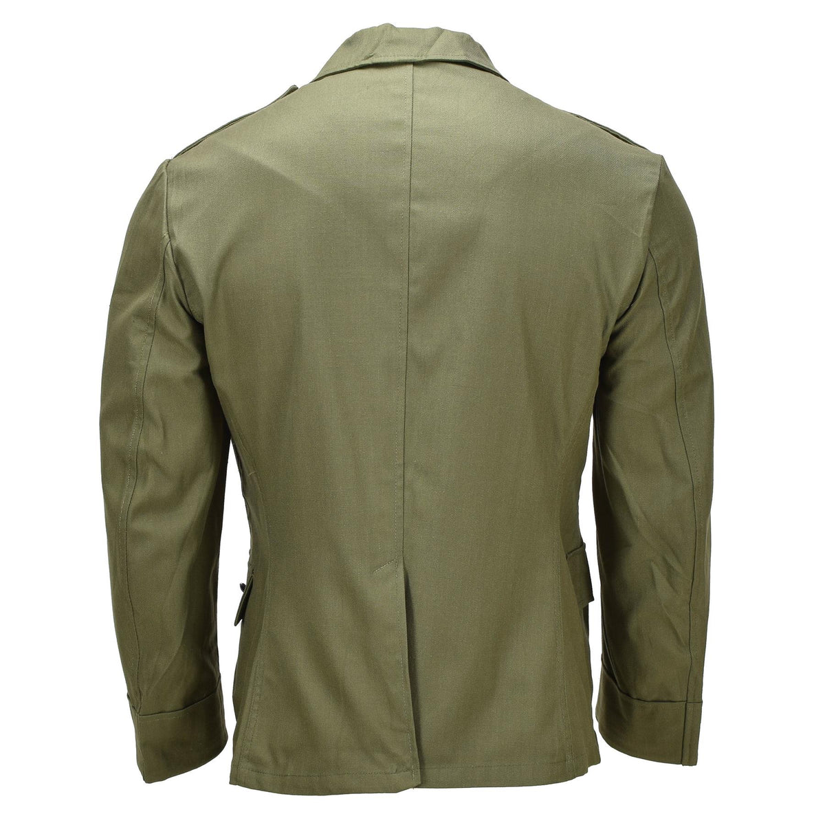Original rumänische Armee-Arbeitsjacke, Knopfleiste vorne, Militär-Feldmantel, Oliv