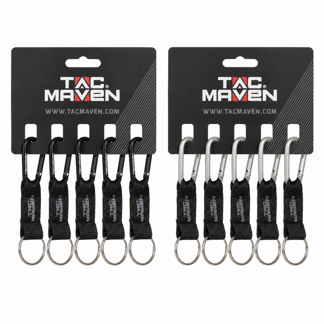 Pentagon Taktische 5 mm Aluminium-Karabiner-Clips, 5 Stück, Outdoor-Camping-Schlüsselanhänger