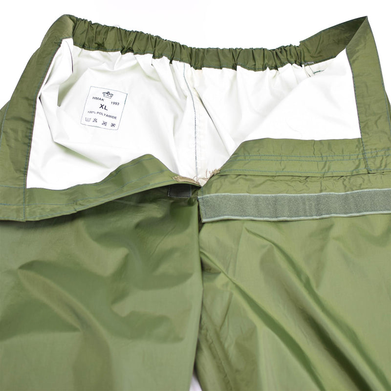 Echte dänische Armee OD Nässeschutzhose wasserdichte Regenhose Dänemark