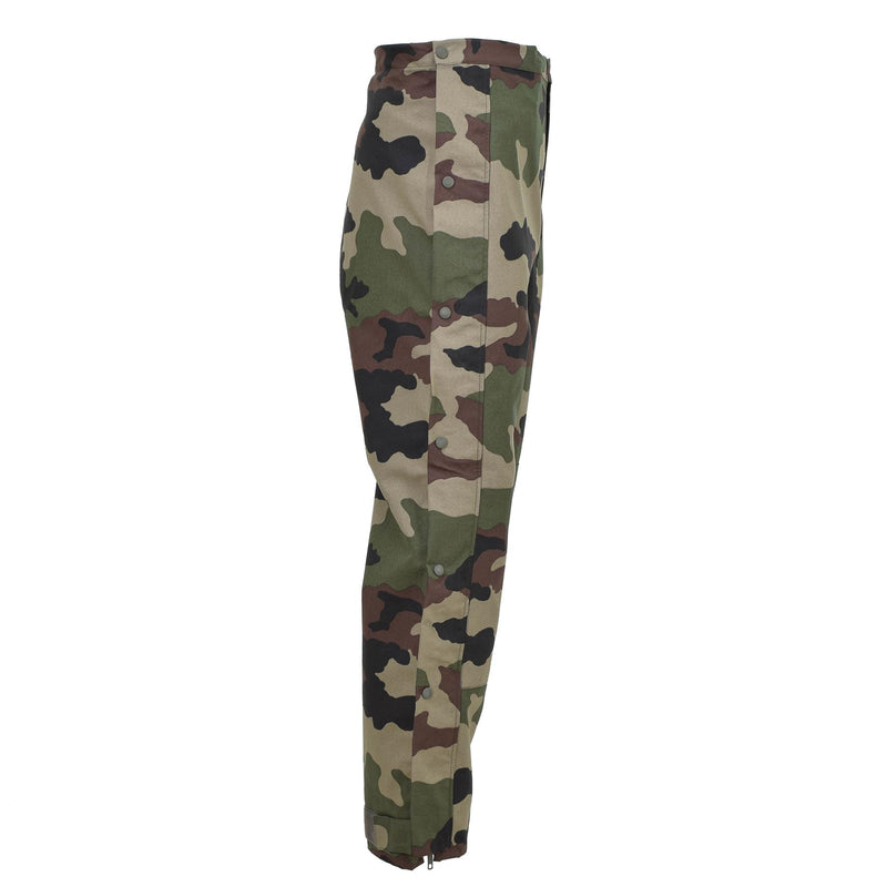 Original französische Armee Regenhose wasserdichter Trilaminat-Overall mit Hosenträgern NEU