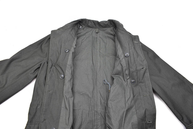 Original griechische Armee M65 ungefütterte Jacke grau Arbeitsuniform Militär Überschuss NEU