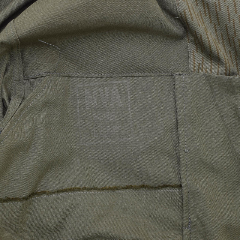Original deutsche Militär NVA Strichtarn Camo Jacke Vintage Kampf Felduniform