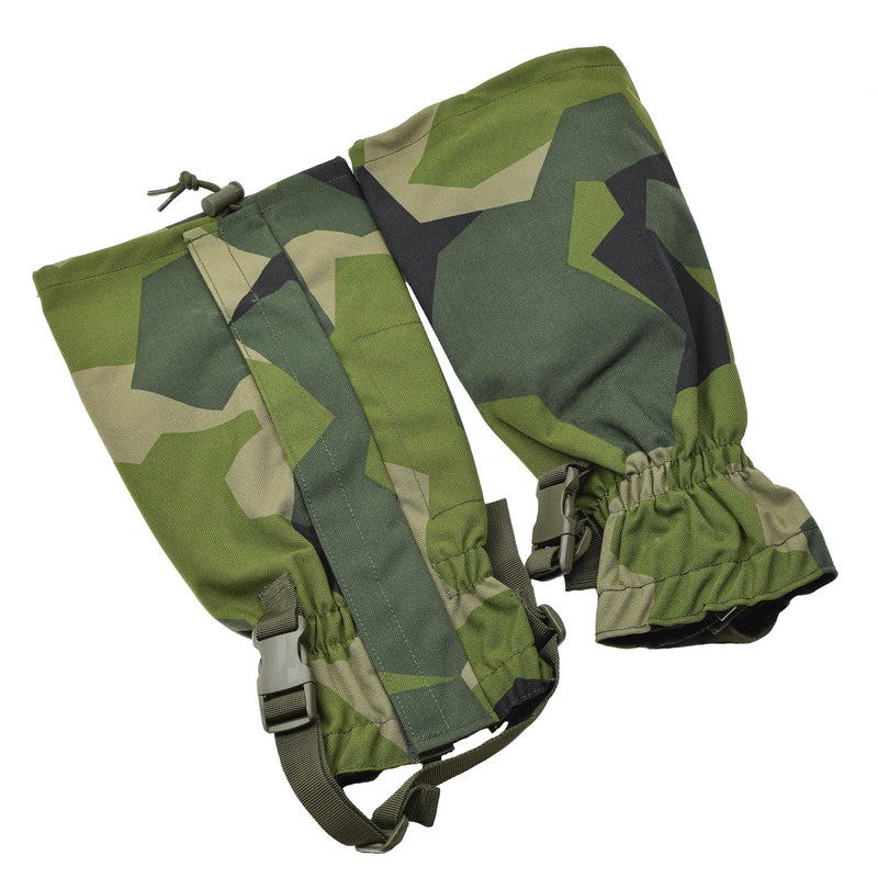 TACGEAR Gamaschen wasserdicht Schwedische Armee M90 ​​Splittertarn Metallhaken Einheitsgröße
