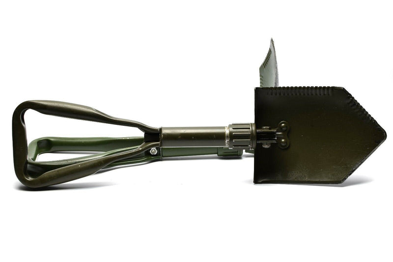 Original deutsche BW Armee Klappspaten. Survival Outdoor Grüner Spaten