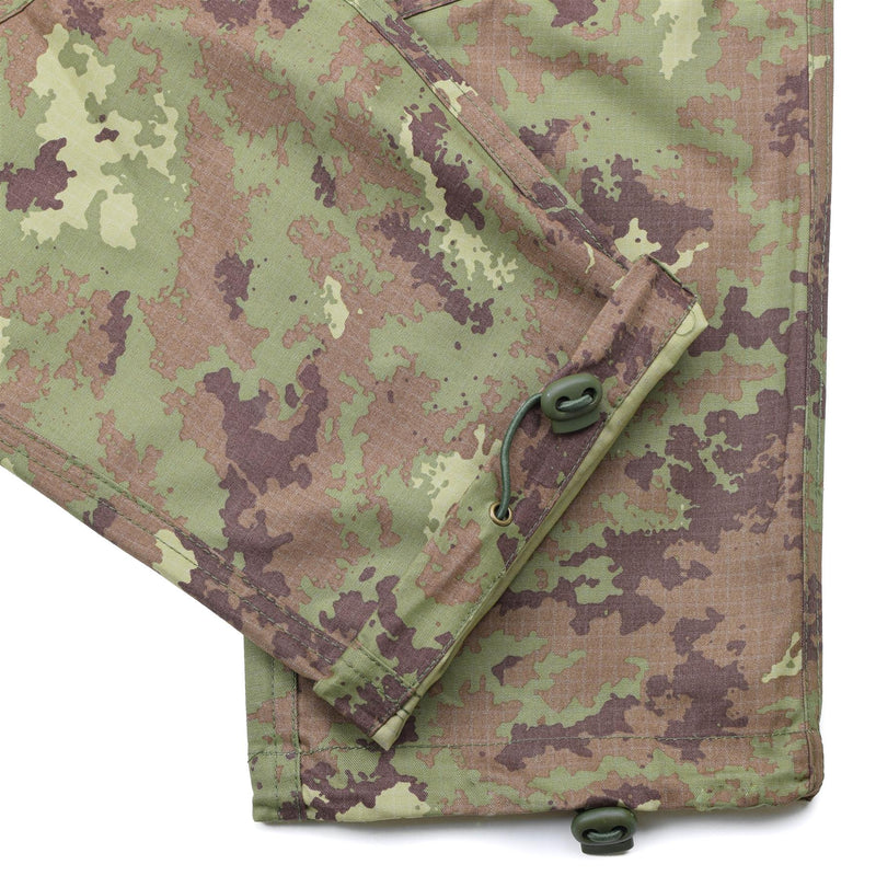 Echte italienische Militär-Kampfhose für Feldtruppen, Ripstop-BDU-Vegetato-Hose