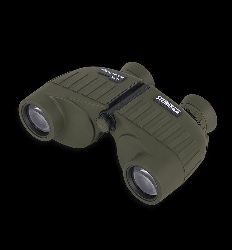 Steiner Fernglas Military Marine 10x25 Olive Robuste Autofokus Jagdoptik