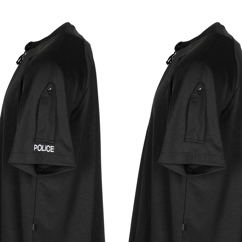 Echtes britisches funktionelles Polizei-T-Shirt, atmungsaktives Activewear-Shirt, schwarzes Hemd, NEU