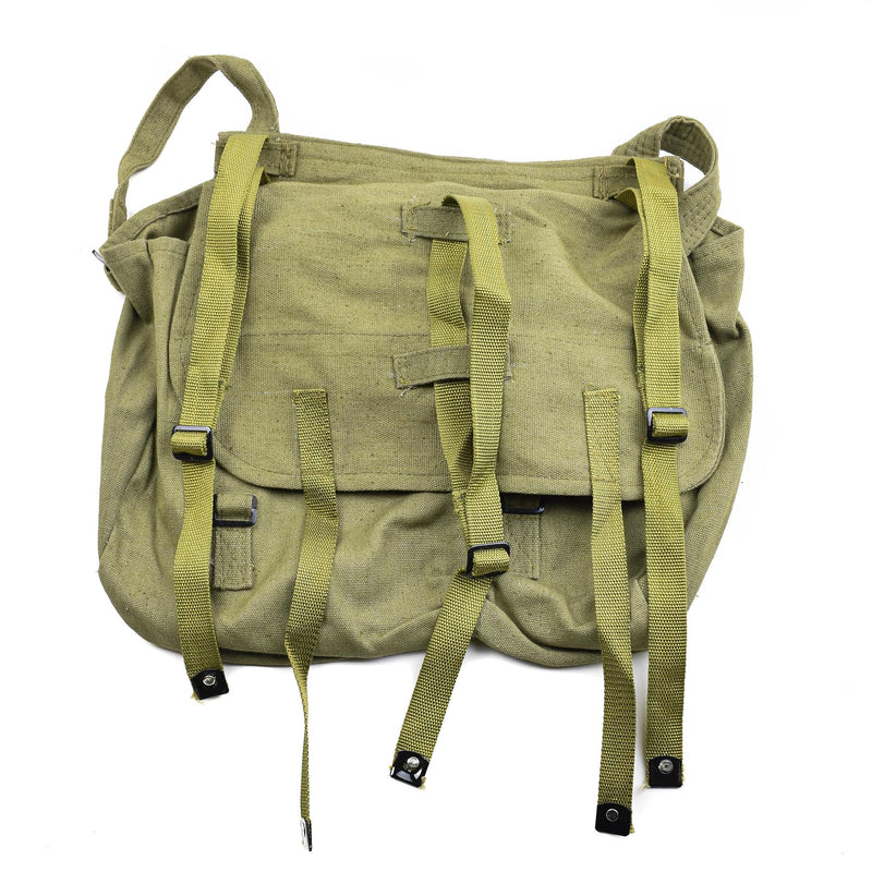Original rumänische Armee Brotbeutel Militär Überschuss Olive Canvas Brotbeutel OD NEU