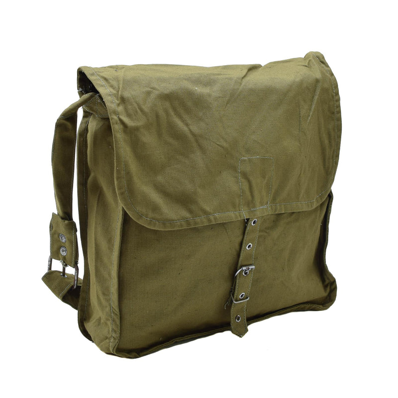 Original bulgarische Militär Olive Schultertasche verstellbaren Riemen Outdoor Reisen