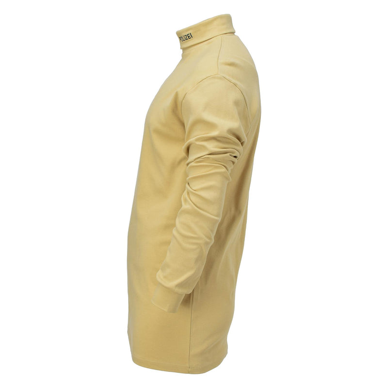 Original Bundeswehr Unterhemd leichtes Rollkragenshirt Sand NEU