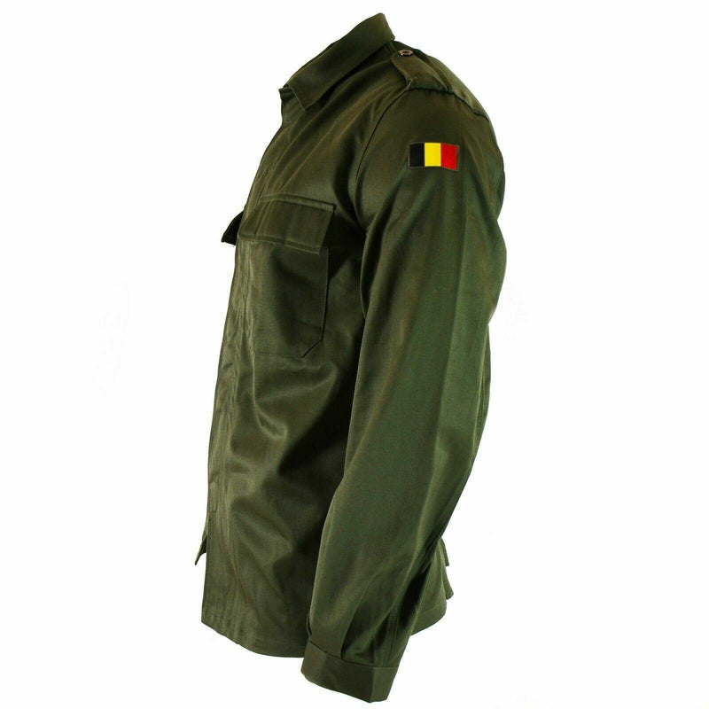 Echte belgische Armee Feldjacke Militär BDU Olivhemd Militärkampf NEU