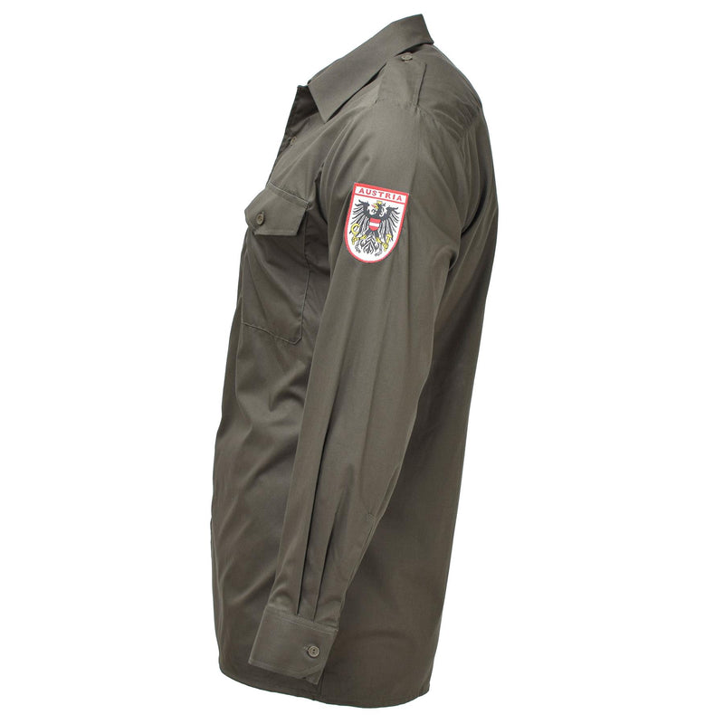 Original Österreichisches Bundesheer Felddiensthemd oliv Bundesleicht NEU