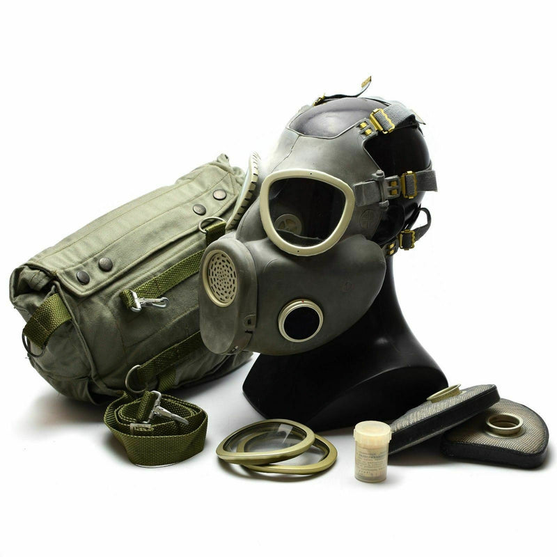 Polnische Militär-Gasmaske MP-4 Original Atemschutzmaske Chemisch Grau Oliv OD NEU