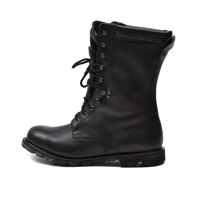 Original französische Militärstiefel aus echtem Leder, wasserdicht, bis zur Wade, Armeeschuhe