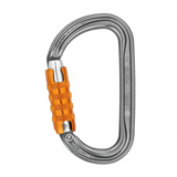 PETZL Am'D TRIACT-LOCK Aluminiumkarabiner Kletterautomatikschloss Grau 27kN