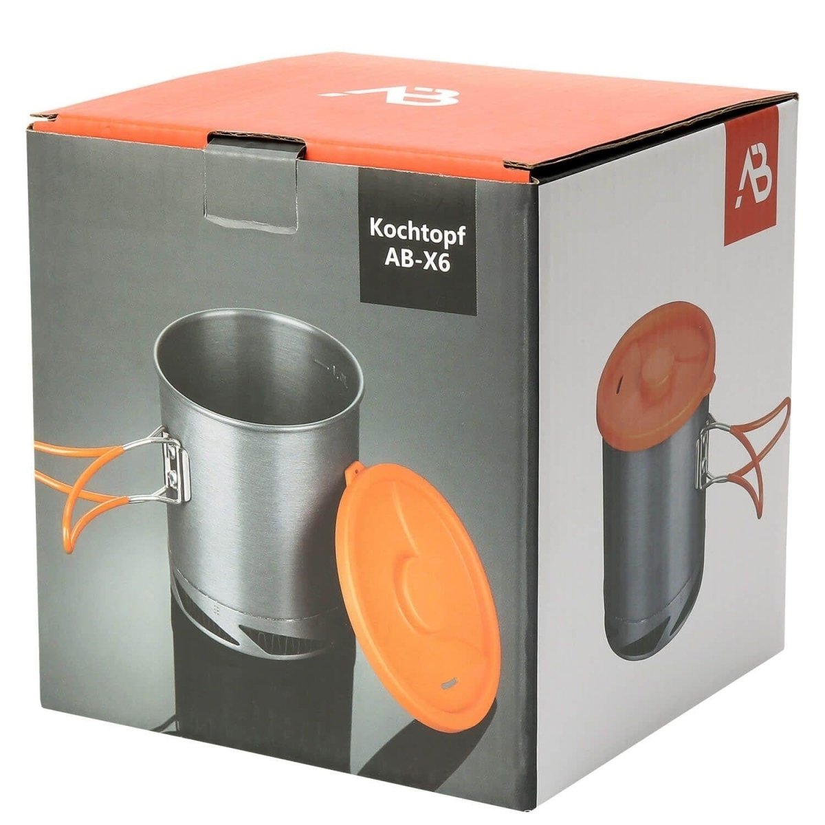 A.Blochl AB-X6 1Liter Topf Camping Wandern Trekking Schnellheizung Aluminium grau NEU