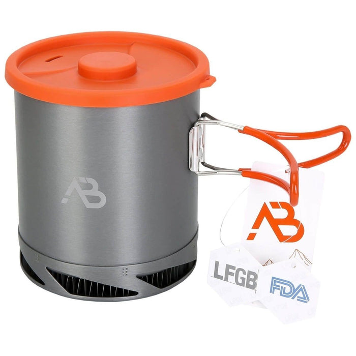 A.Blochl AB – X6 1-Liter-Topf Camping Wandern Trekking schnell erhitzend Aluminium grau NEU – GoMilitar
