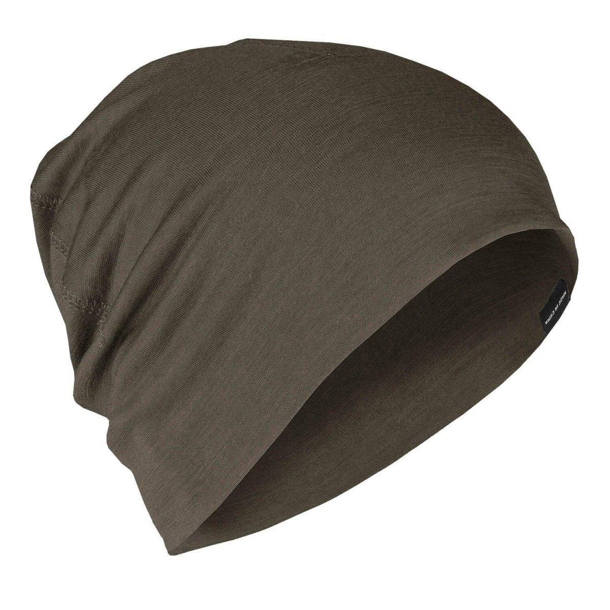 A.Blochl leichte Beanie Merinowolle Sport Outdoor Kopfbedeckung Mütze oliv
