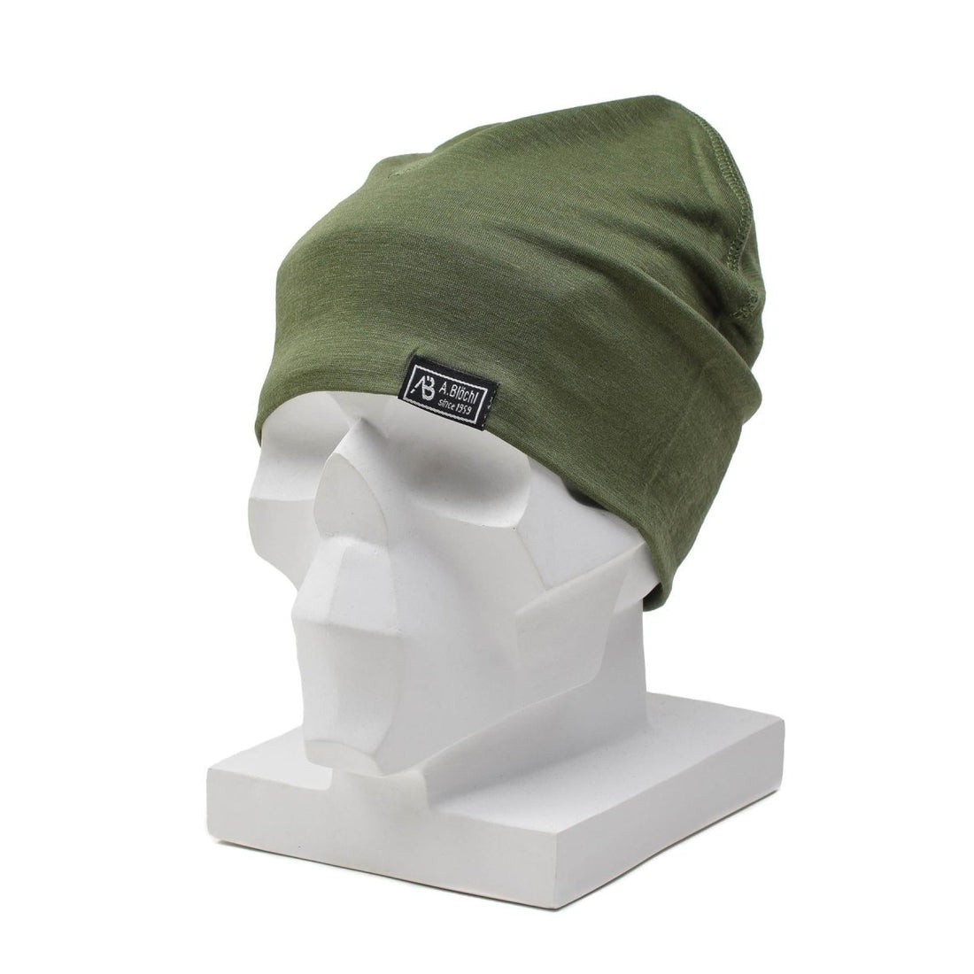 A.Blochl Beanie aus Merinowolle, sportliche Wandermütze, atmungsaktive Mütze, oliv