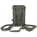 Olive green A.Blochl TF2 hydration pack with MOLLE system and adjustable straps for outdoor hiking and trail use