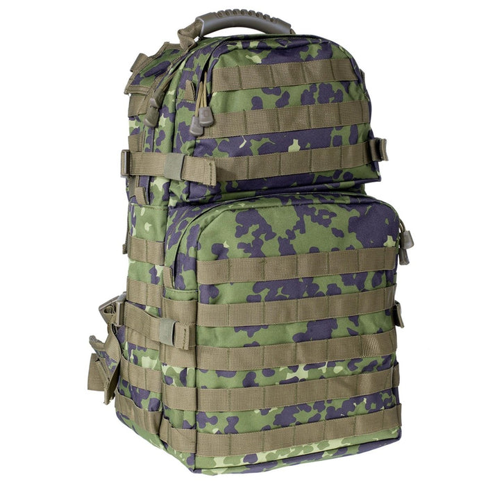 A.Blochl großer 40L U.S. Assault Rucksack in M84-Tarnung mit Molle-Schlaufen und gepolsterten Trägern für den taktischen Einsatz