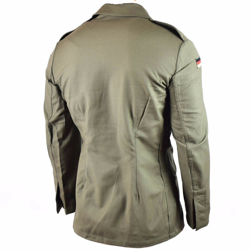 Original Moleskin-Jacke der deutschen Armee. Vintage BW Armee Feldjacke in Olivgrün