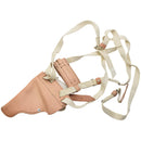 Original DDR Militär M74 Schulterpistolenholster NVA Leder Braun