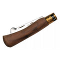 Antonini Old Bear Klappmesser zum Pfropfen, 7,5 cm Griff aus Edelstahl, Walnussholz