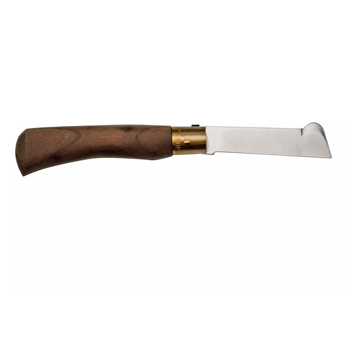 Antonini Old Bear Klappmesser zum Pfropfen, 7,5 cm Griff aus Edelstahl, Walnussholz