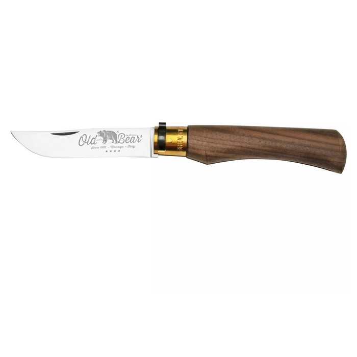 Antonini Old Bear Taschenmesser, 10 cm Edelstahlklinge, Griff aus Walnussholz – GoMilitar